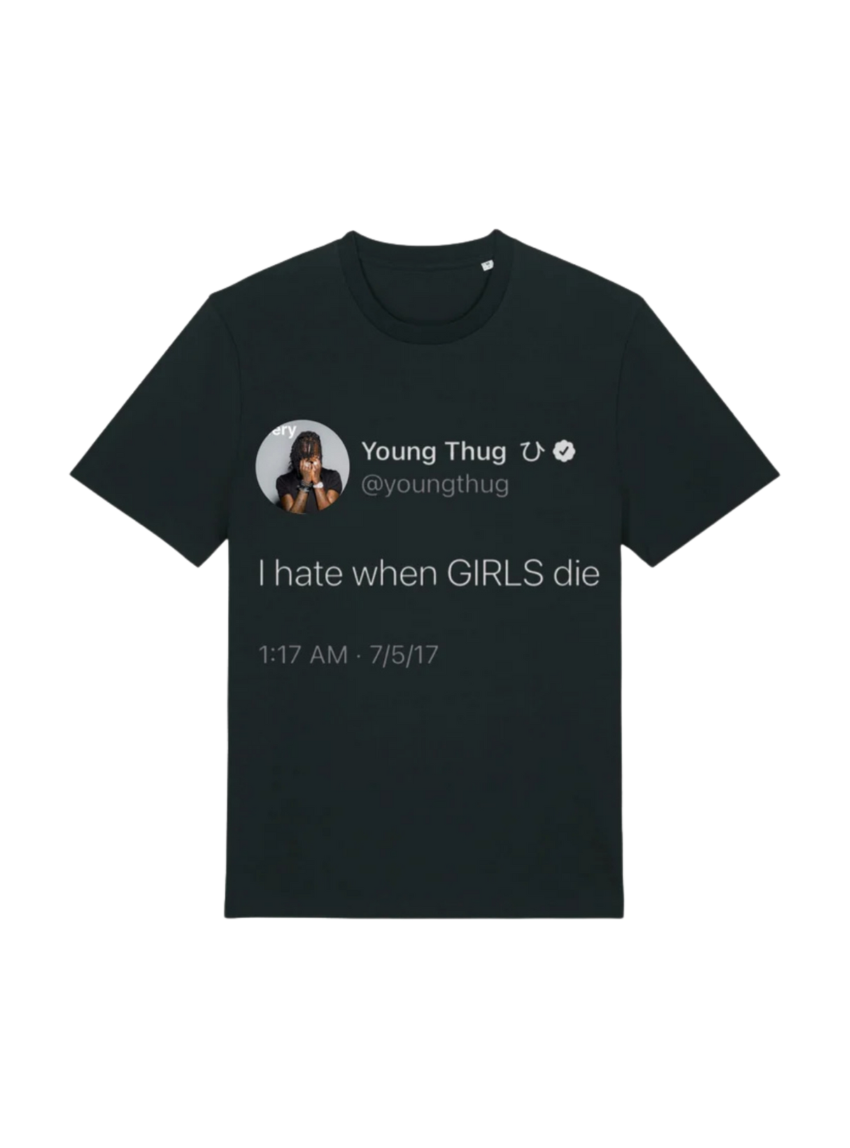 Thug Tweet Shirt Black